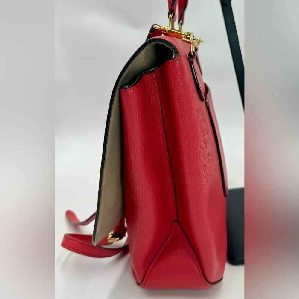 Louis Vuitton Coquelicot Taurillon Leather Volta 2way LV Handbag Messenger